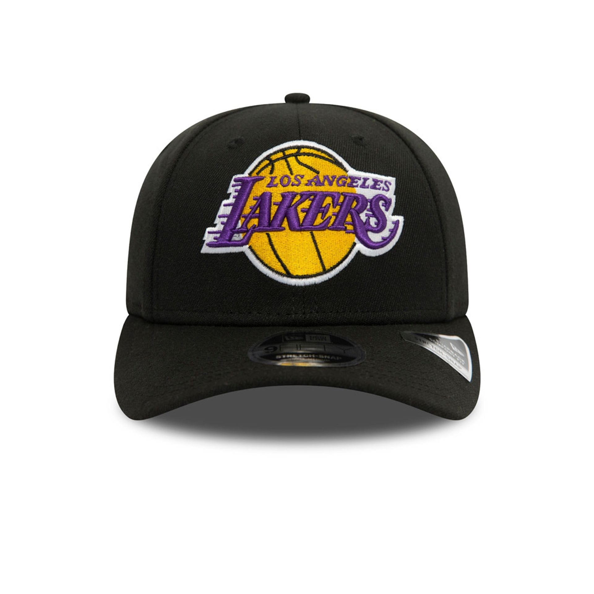 LA Lakers Black 9FIFTY Stretch Snap Cap