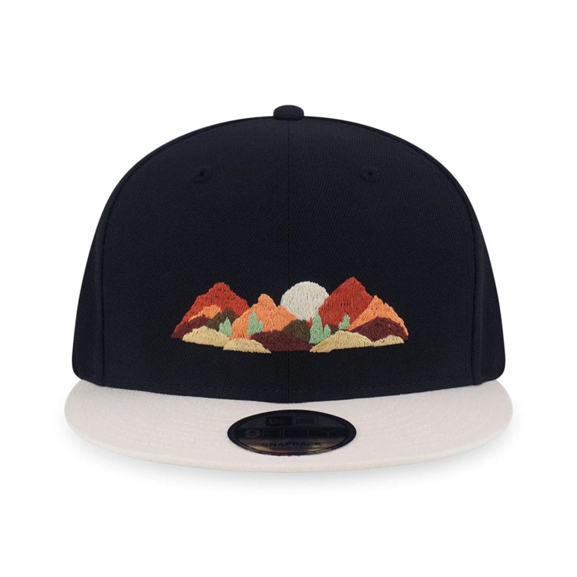 New Era Mountain Logo Black 9FIFTY Snapback Adjustable Cap