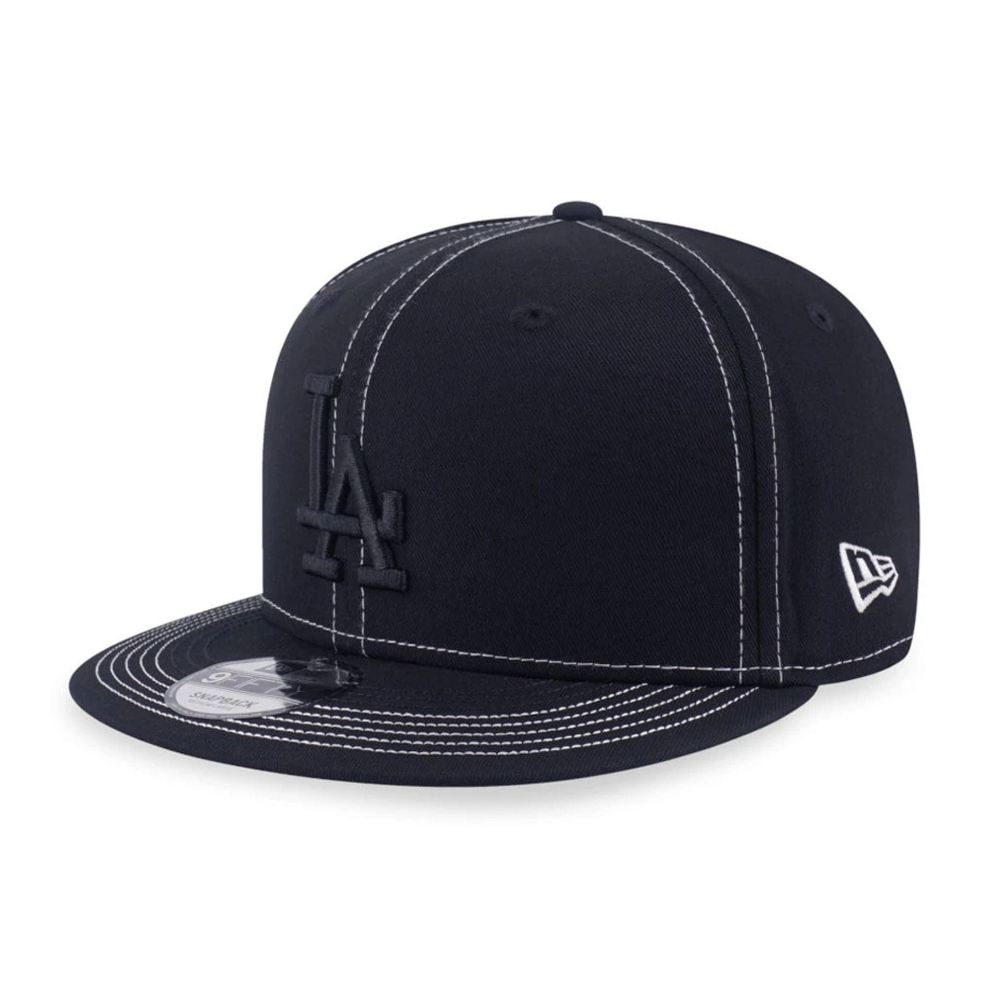 LA Dodgers MLB Contrast Stitching Black 9FIFTY Snapback Adjustable Cap