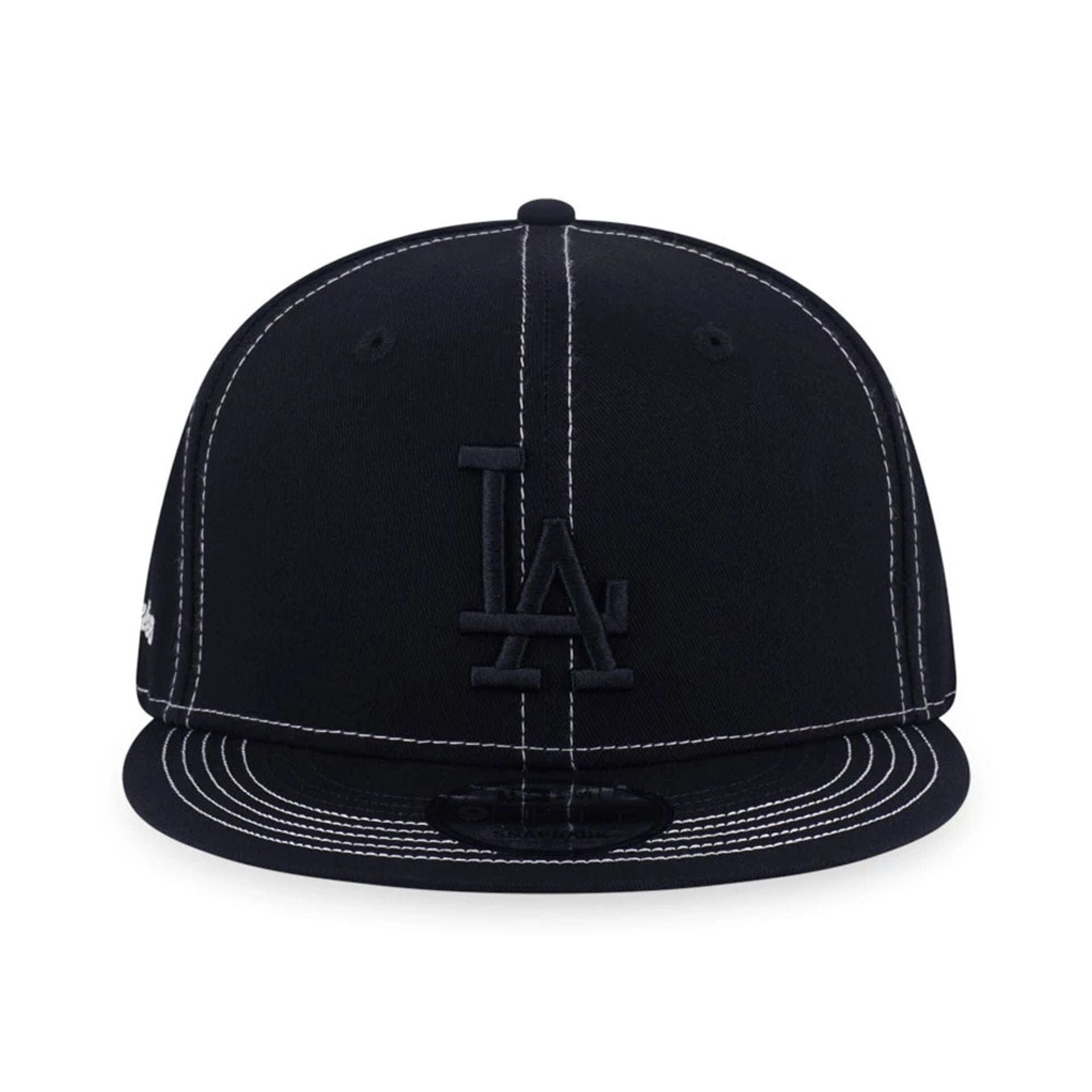 LA Dodgers MLB Contrast Stitching Black 9FIFTY Snapback Adjustable Cap