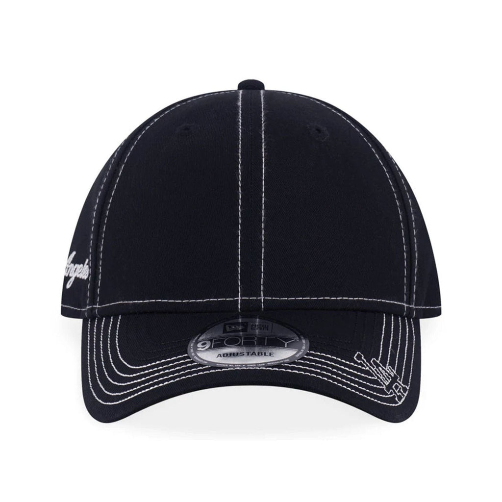 LA Dodgers MLB Contrast Stitching Black 9FORTY Adjustable Cap