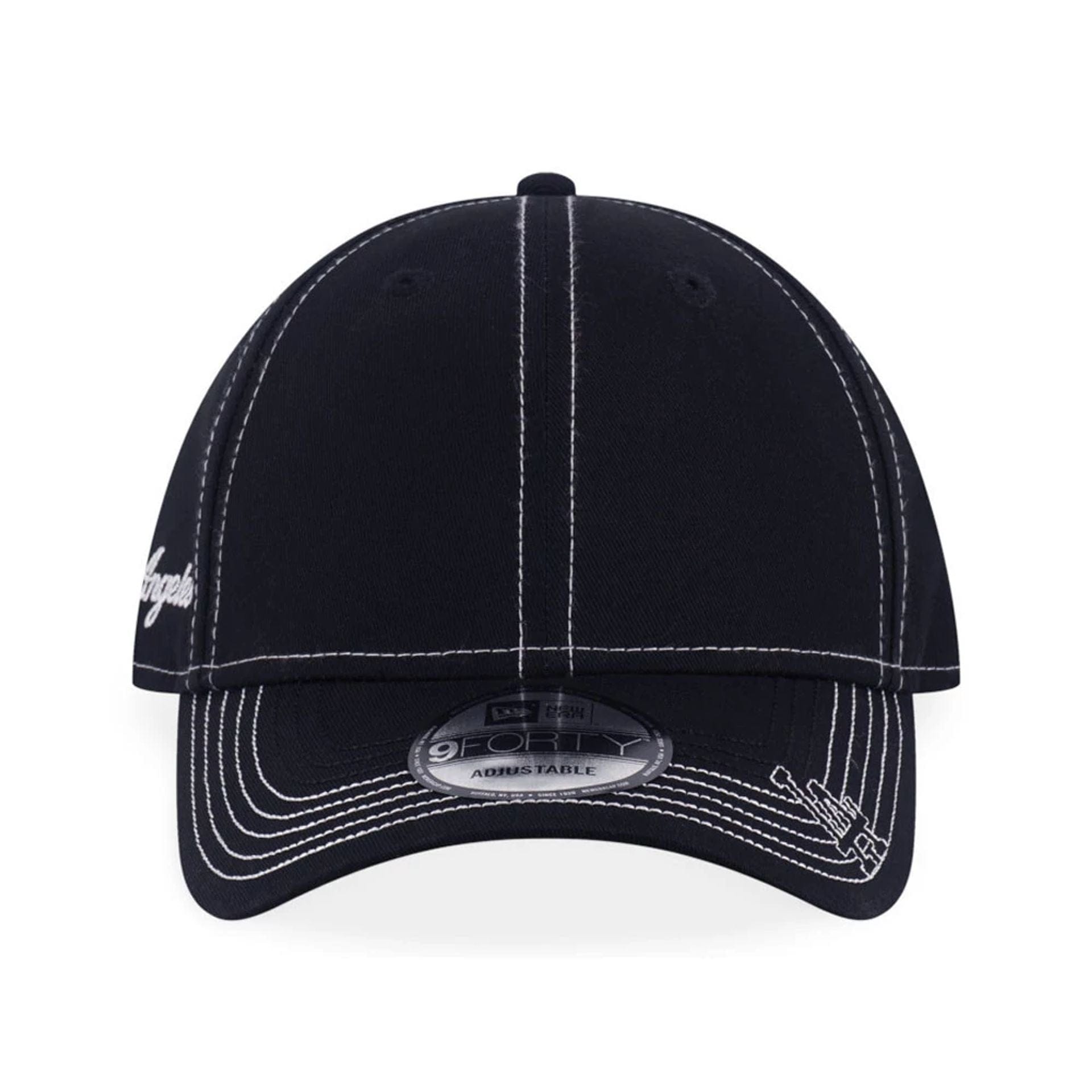 LA Dodgers MLB Contrast Stitching Black 9FORTY Adjustable Cap