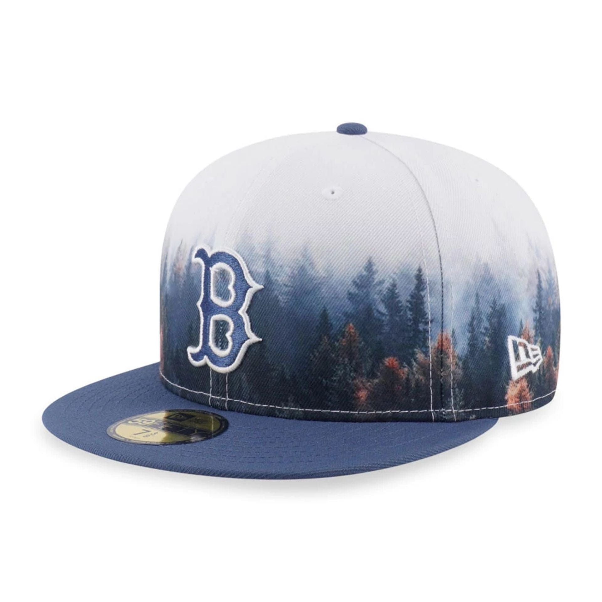 Boston Red Sox MLB Forest Dark Blue 59FIFTY Fitted Cap