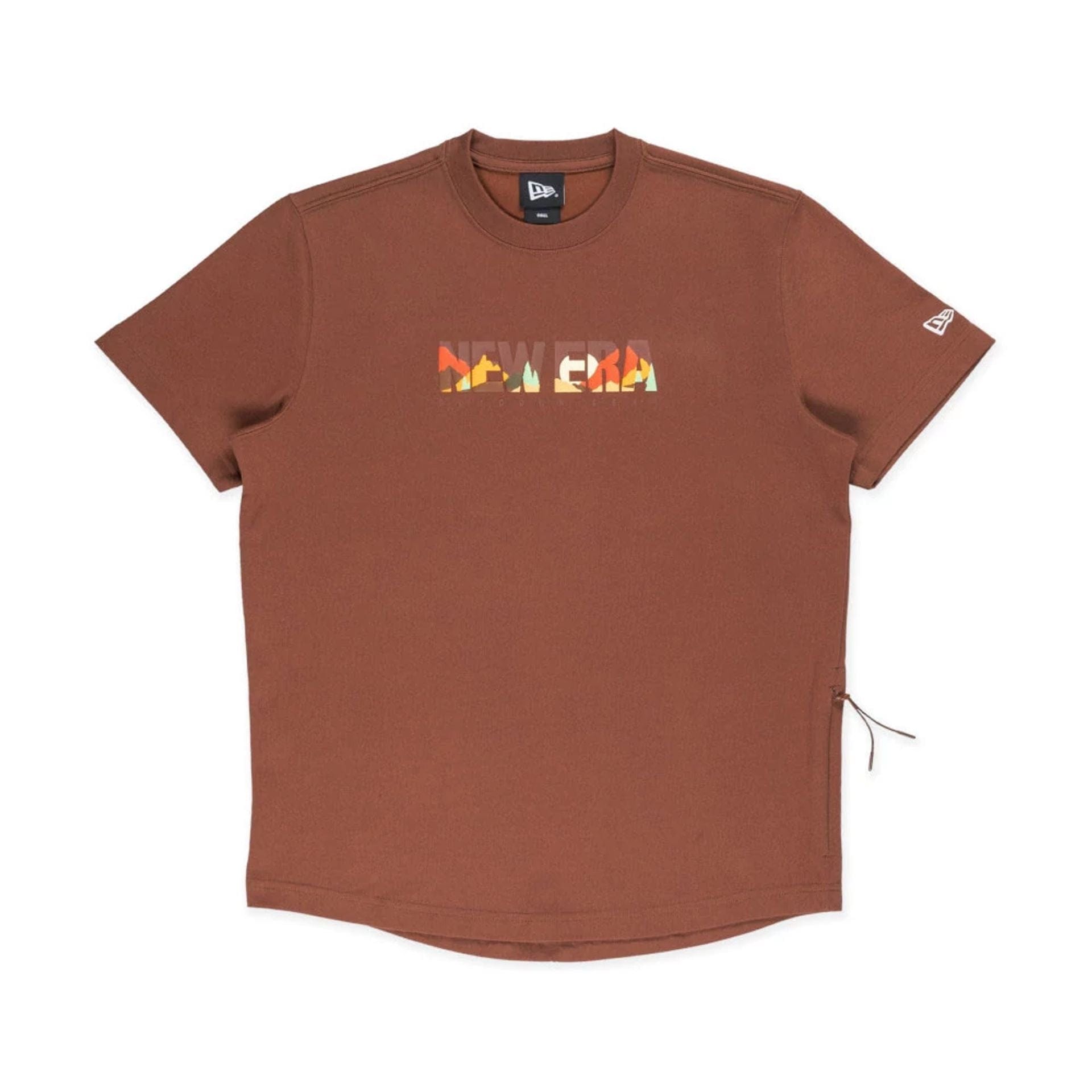 New Era Mountain Logo Open Brown T-Shirt