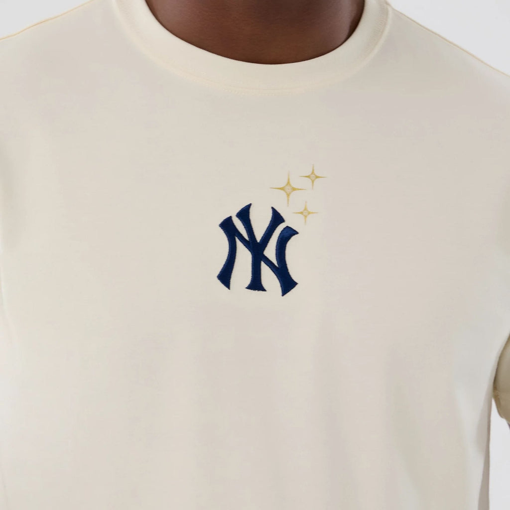New York Yankees MLB Cosmic Craft Cream T-Shirt