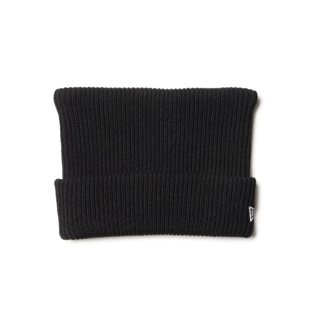 New Era Black Rib Knit Beanie Hat