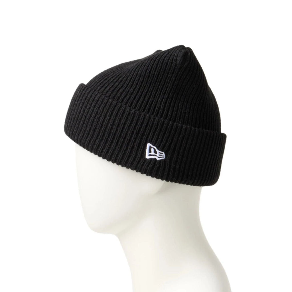 New Era Black Rib Knit Beanie Hat