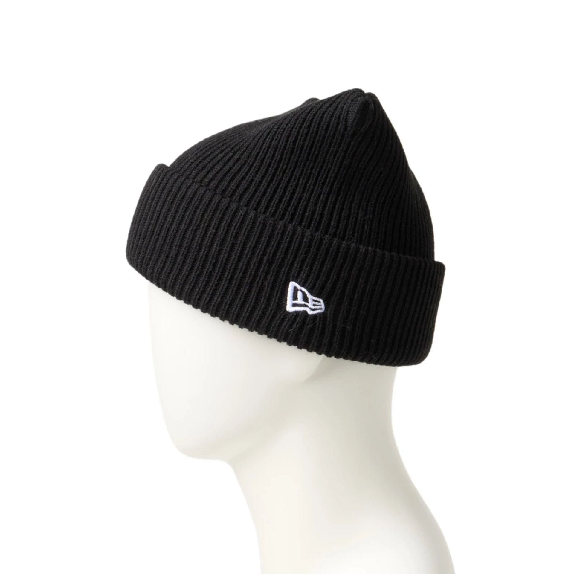 New Era Black Rib Knit Beanie Hat