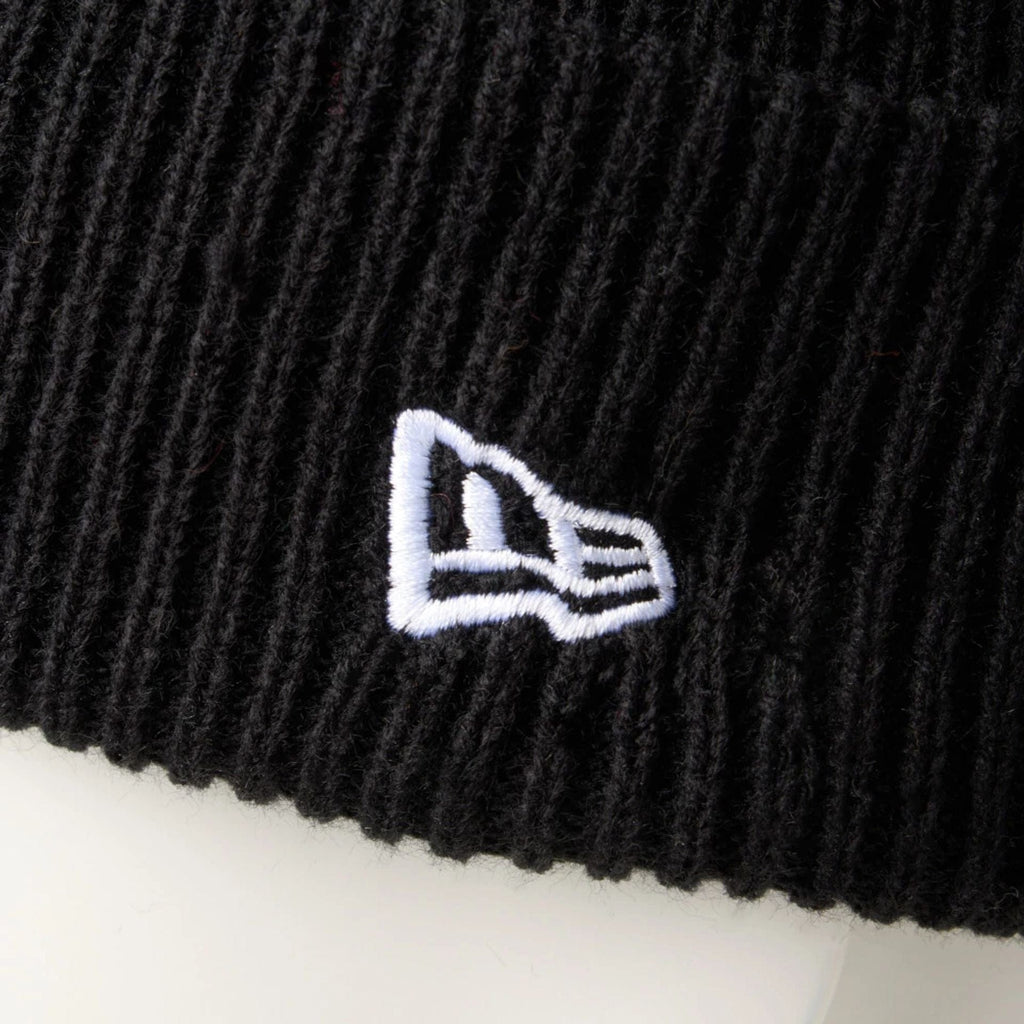 New Era Black Rib Knit Beanie Hat