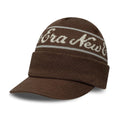 New Era Dark Brown Visor Knit Beanie Hat
