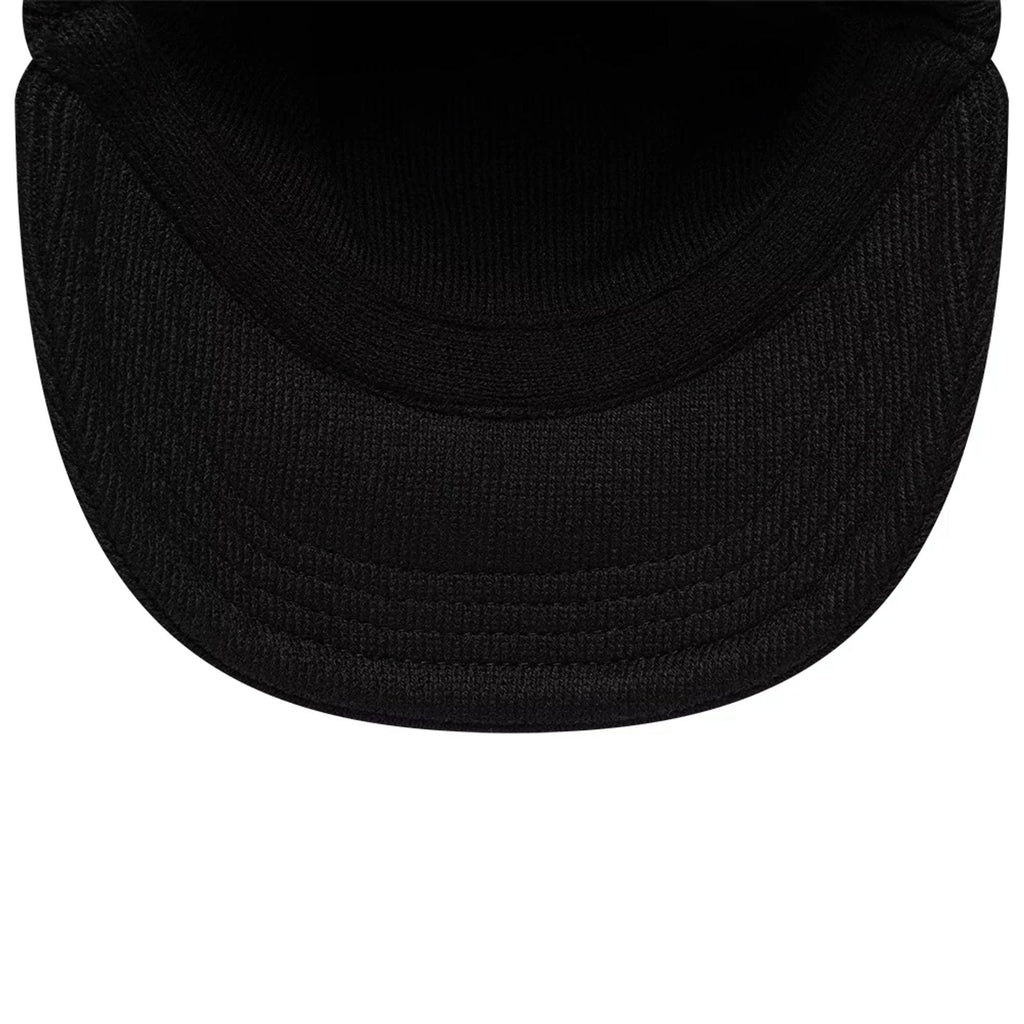 New Era Black Visor Knit Beanie Hat