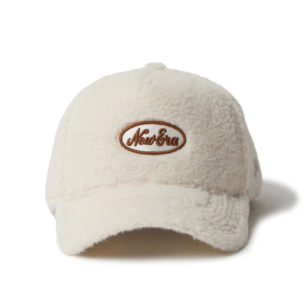 Womens New Era Oval Logo Boa Cream 9FORTY A-Frame Adjustable Cap