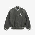 LA Dodgers MLB Grey Stadium Jacket