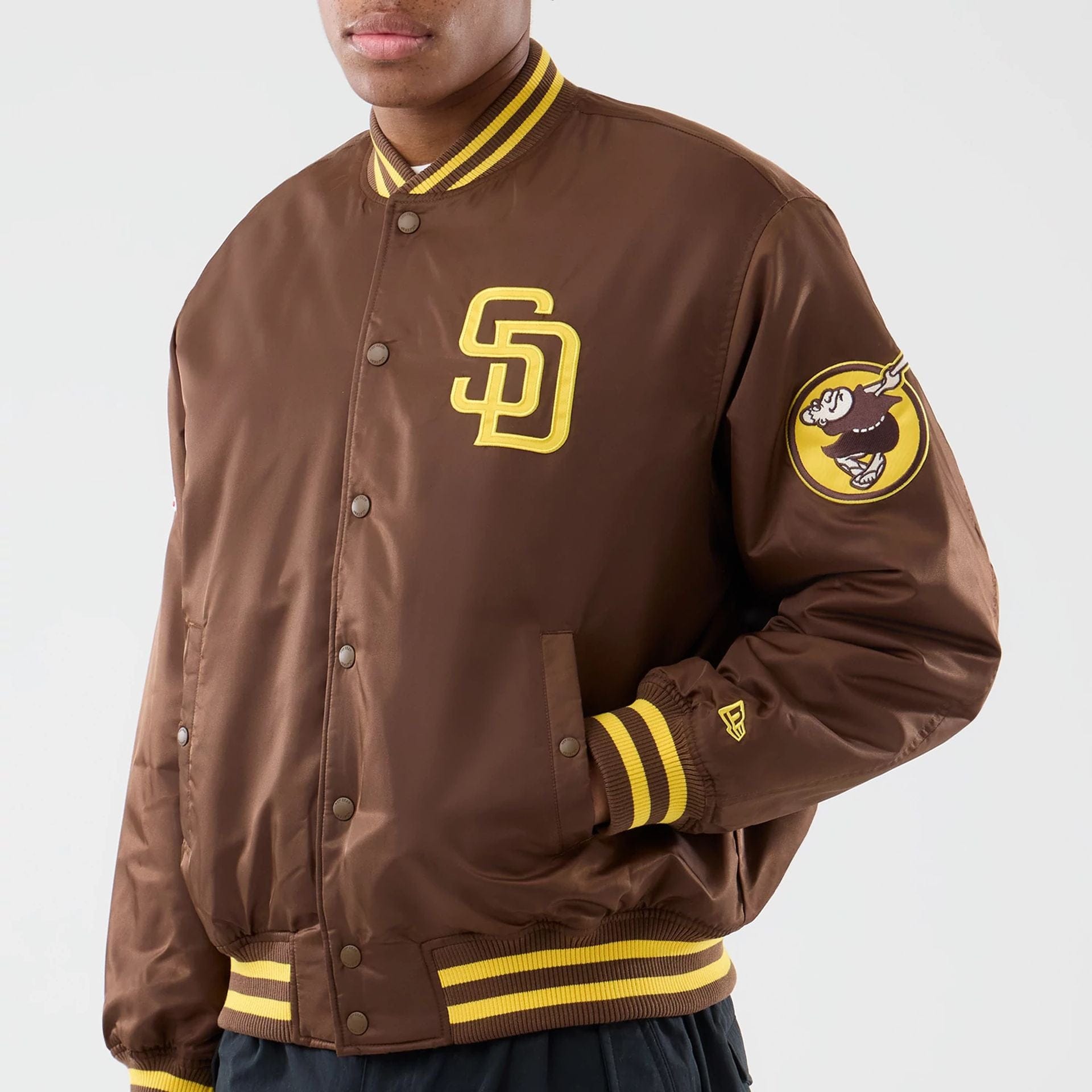 San Diego Padres MLB Authentic Dark Brown Stadium Jacket