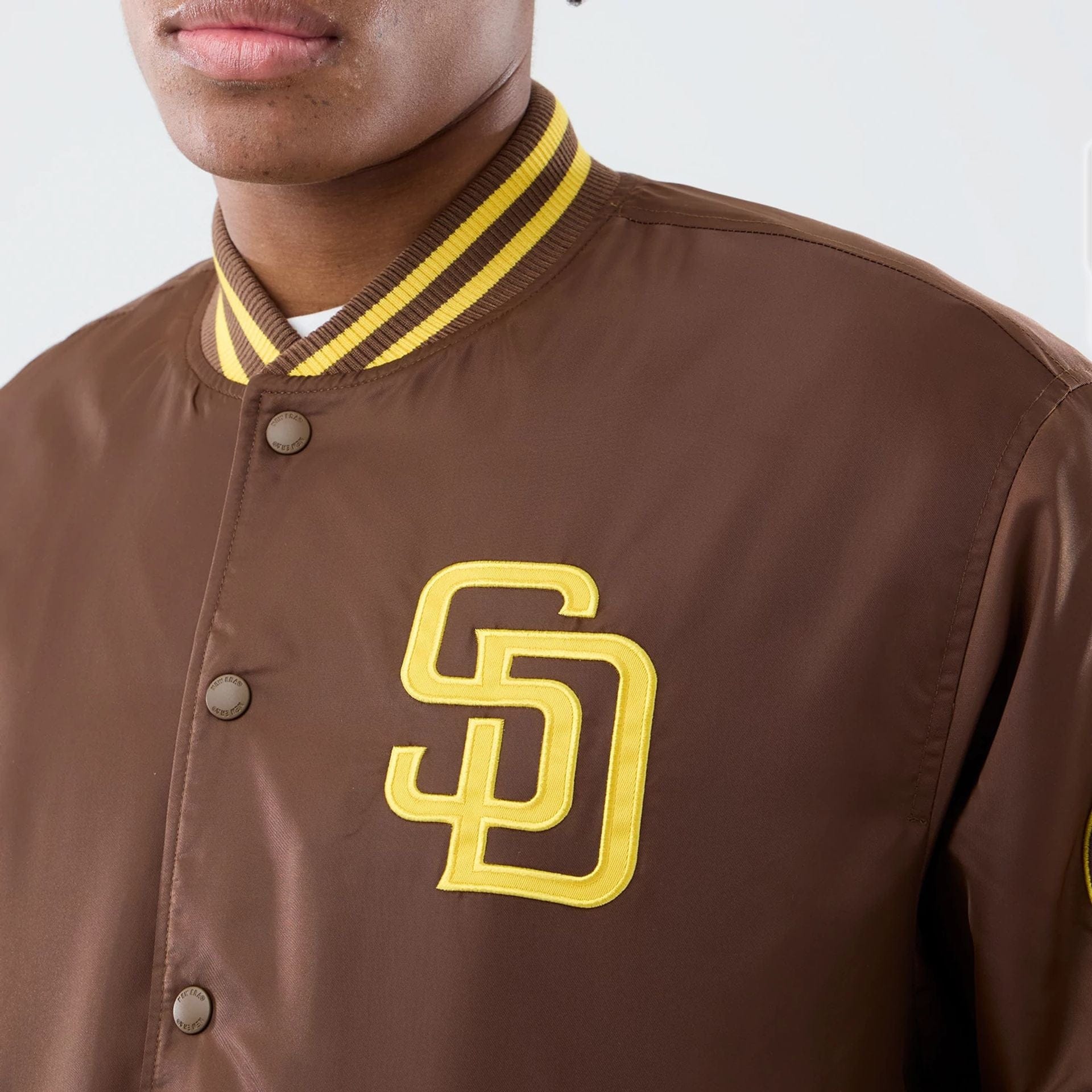 San Diego Padres MLB Authentic Dark Brown Stadium Jacket