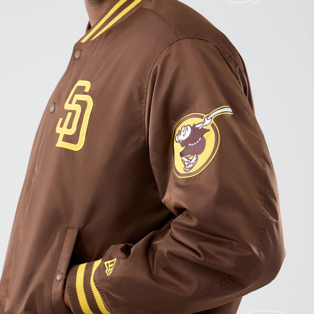 San Diego Padres MLB Authentic Dark Brown Stadium Jacket