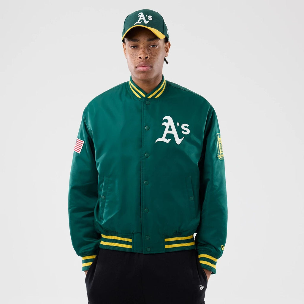 Oakland Athletics MLB Authentic Green Stadium Jacket