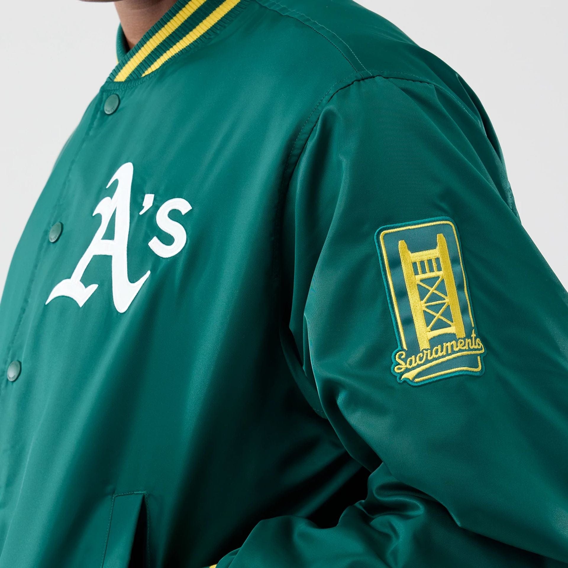 Oakland Athletics MLB Authentic Green Stadium Jacket