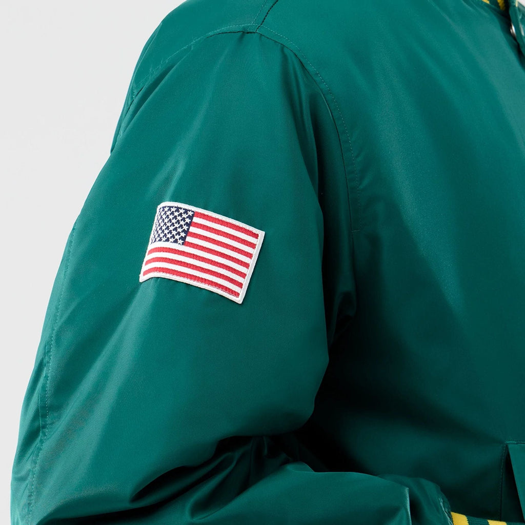 Oakland Athletics MLB Authentic Green Stadium Jacket