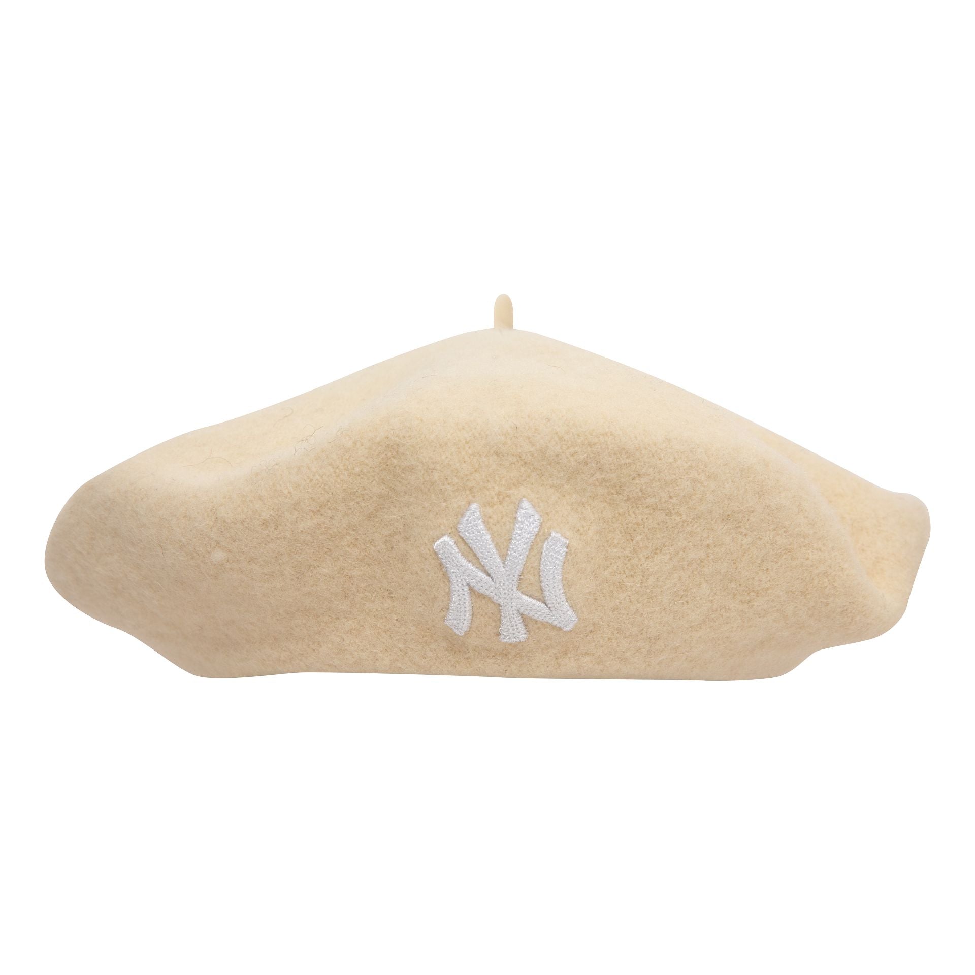 New York Yankees Womans Wool Light Beige Beret