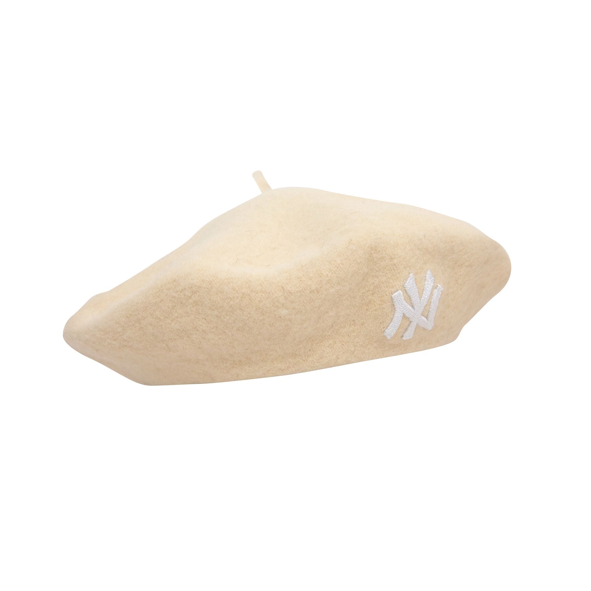 New York Yankees Womans Wool Light Beige Beret