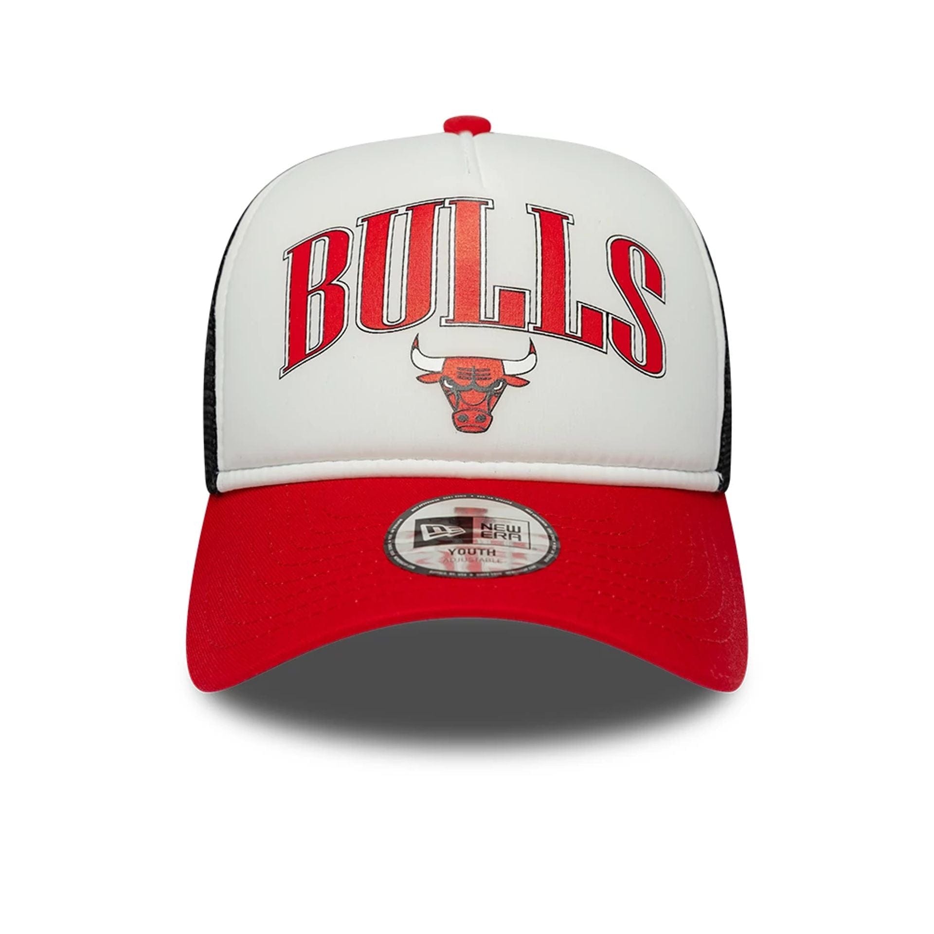 Chicago Bulls Youth NBA Retro Red 9FORTY A-Frame Trucker Cap