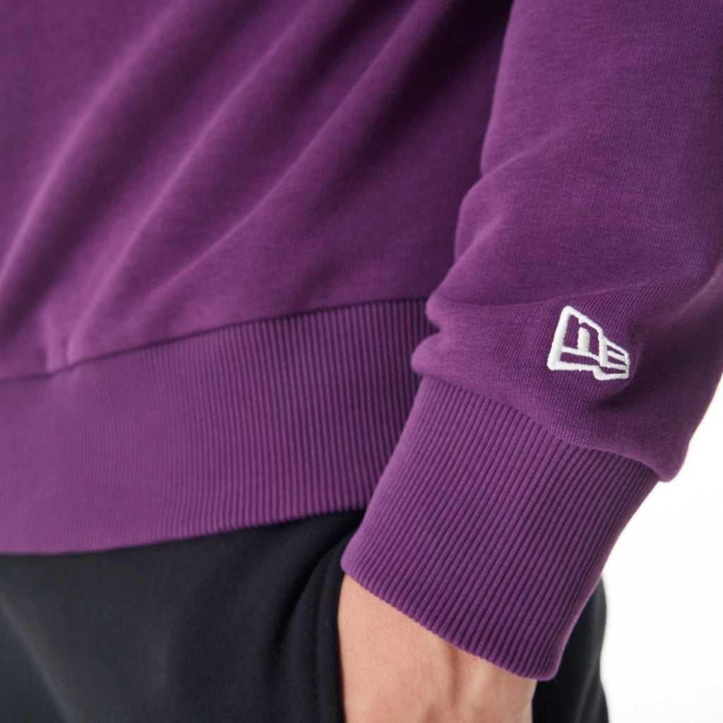 LA Lakers NBA Lifestyle Dark Purple Oversized Crew Neck Sweater