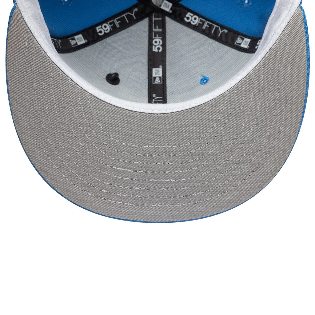 New Era Oversized Script Blue 59FIFTY Fitted Cap