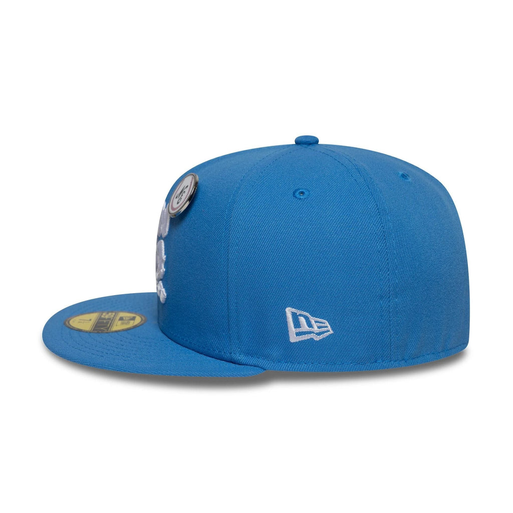 New Era Oversized Script Blue 59FIFTY Fitted Cap