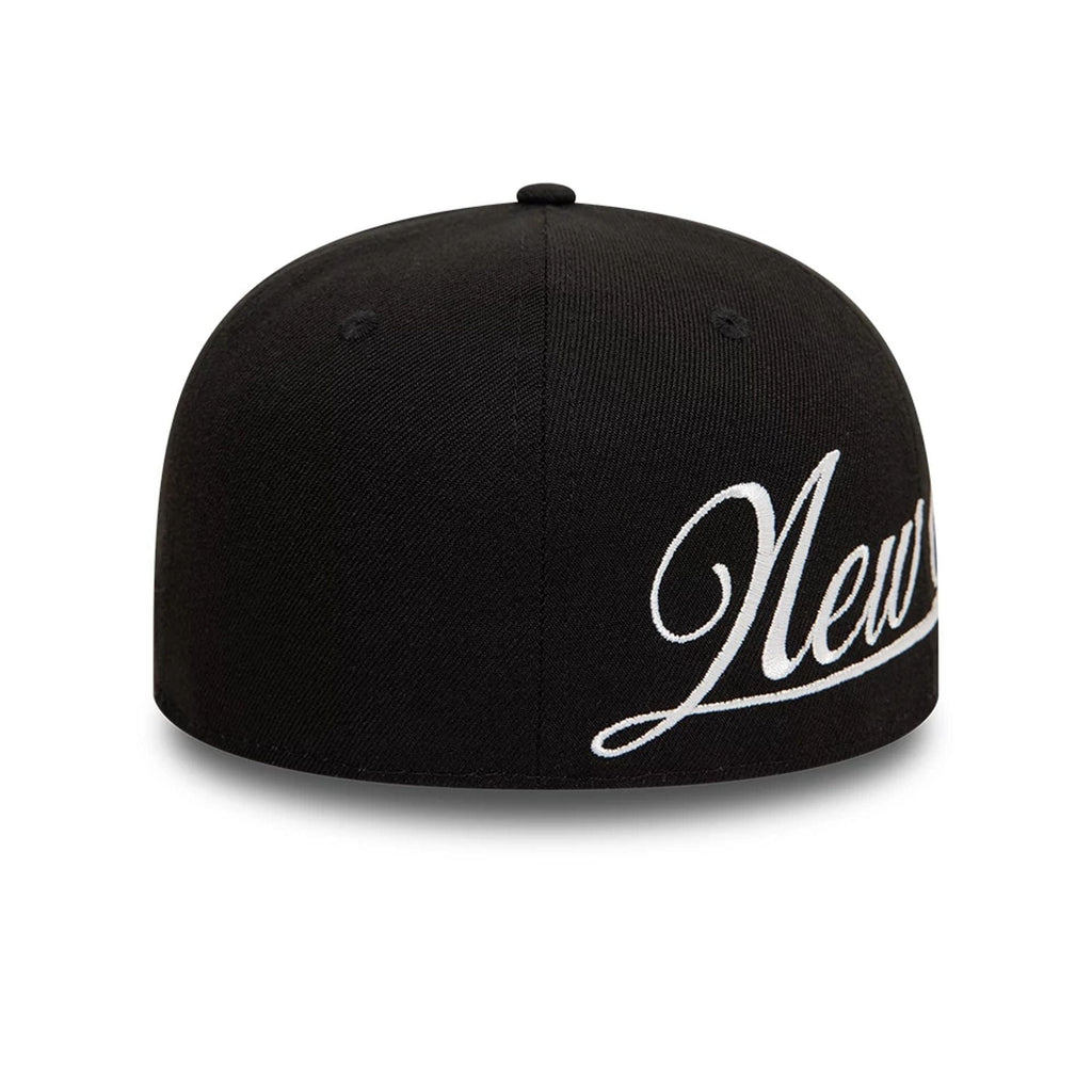 New Era Side Script Black 59FIFTY Fitted Cap