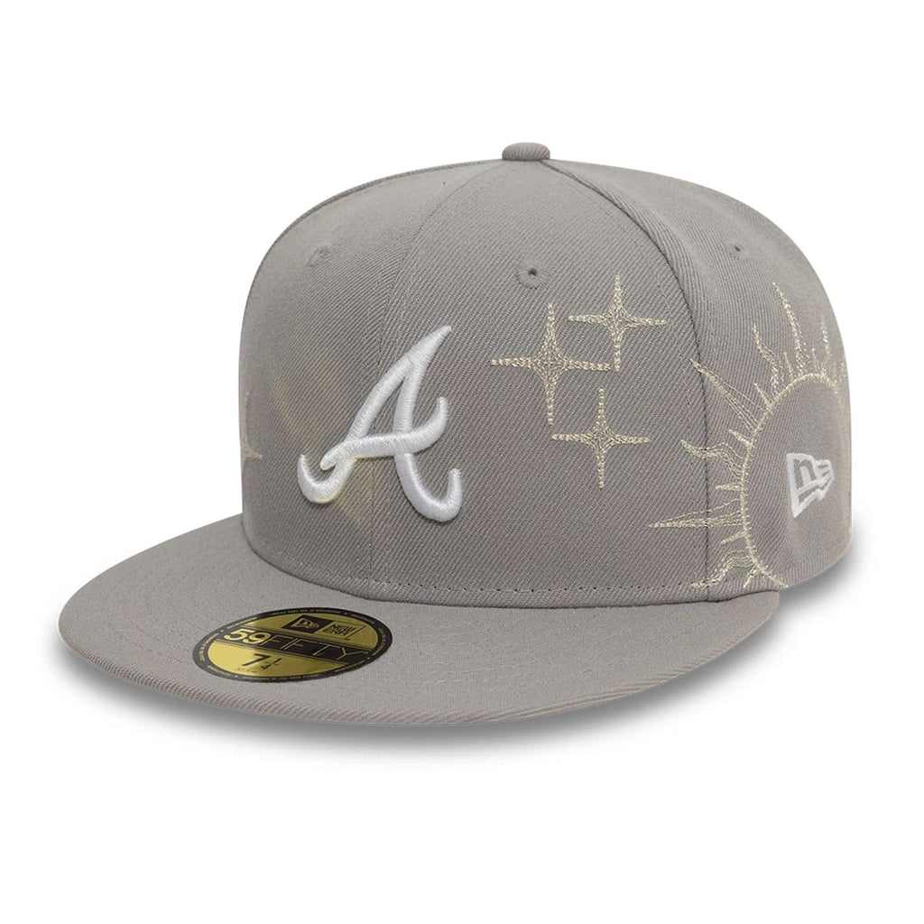 Atlanta Braves MLB Zodiac Grey 59FIFTY Fitted Cap