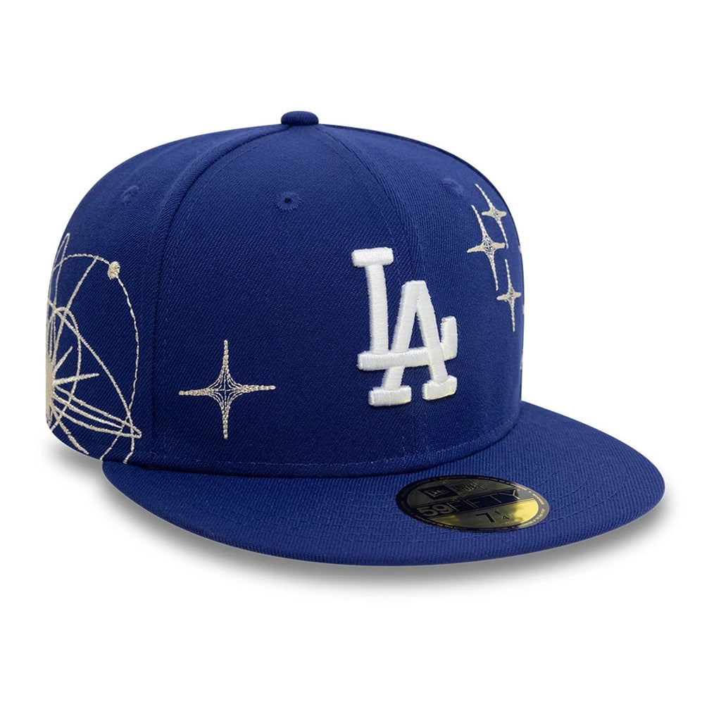 LA Dodgers MLB Zodiac Dark Blue 59FIFTY Fitted Cap