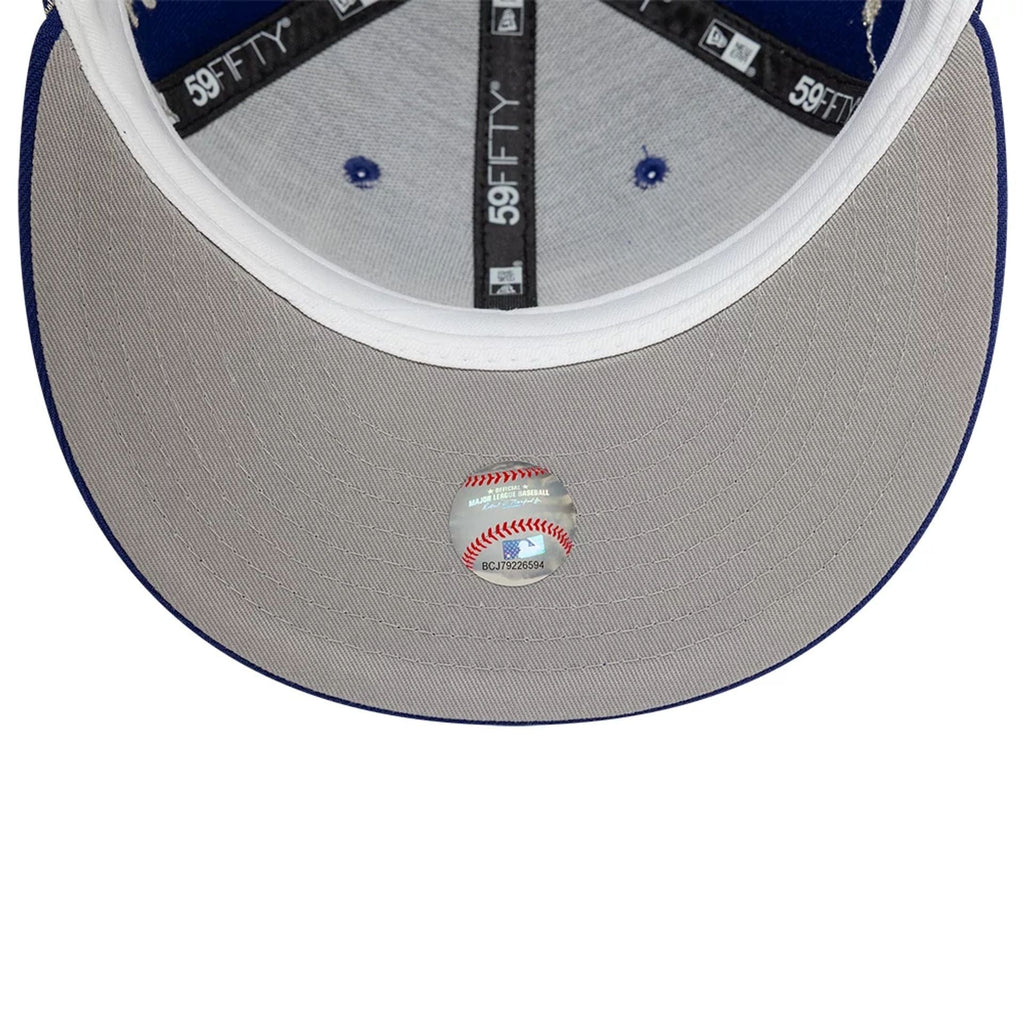 LA Dodgers MLB Zodiac Dark Blue 59FIFTY Fitted Cap