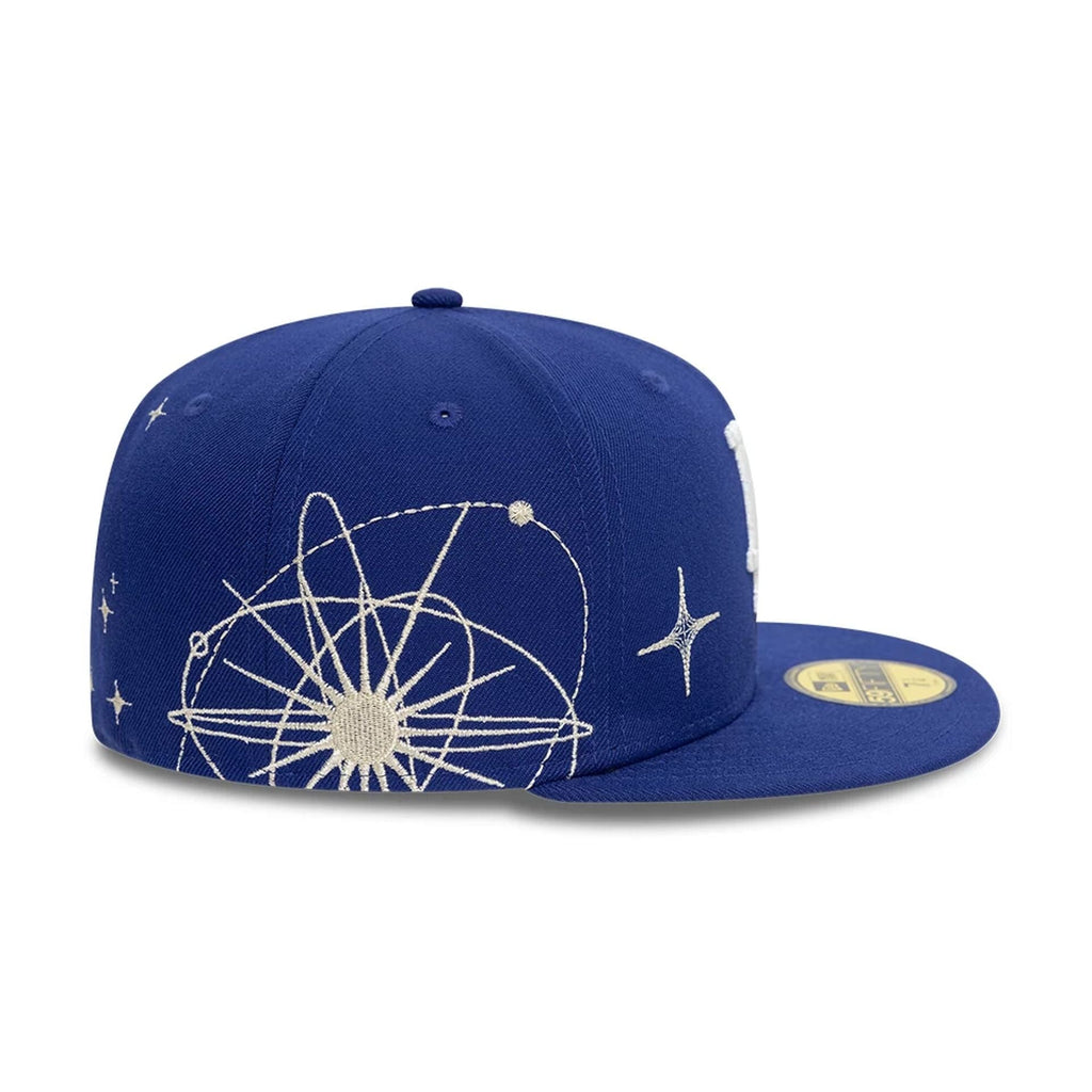 LA Dodgers MLB Zodiac Dark Blue 59FIFTY Fitted Cap