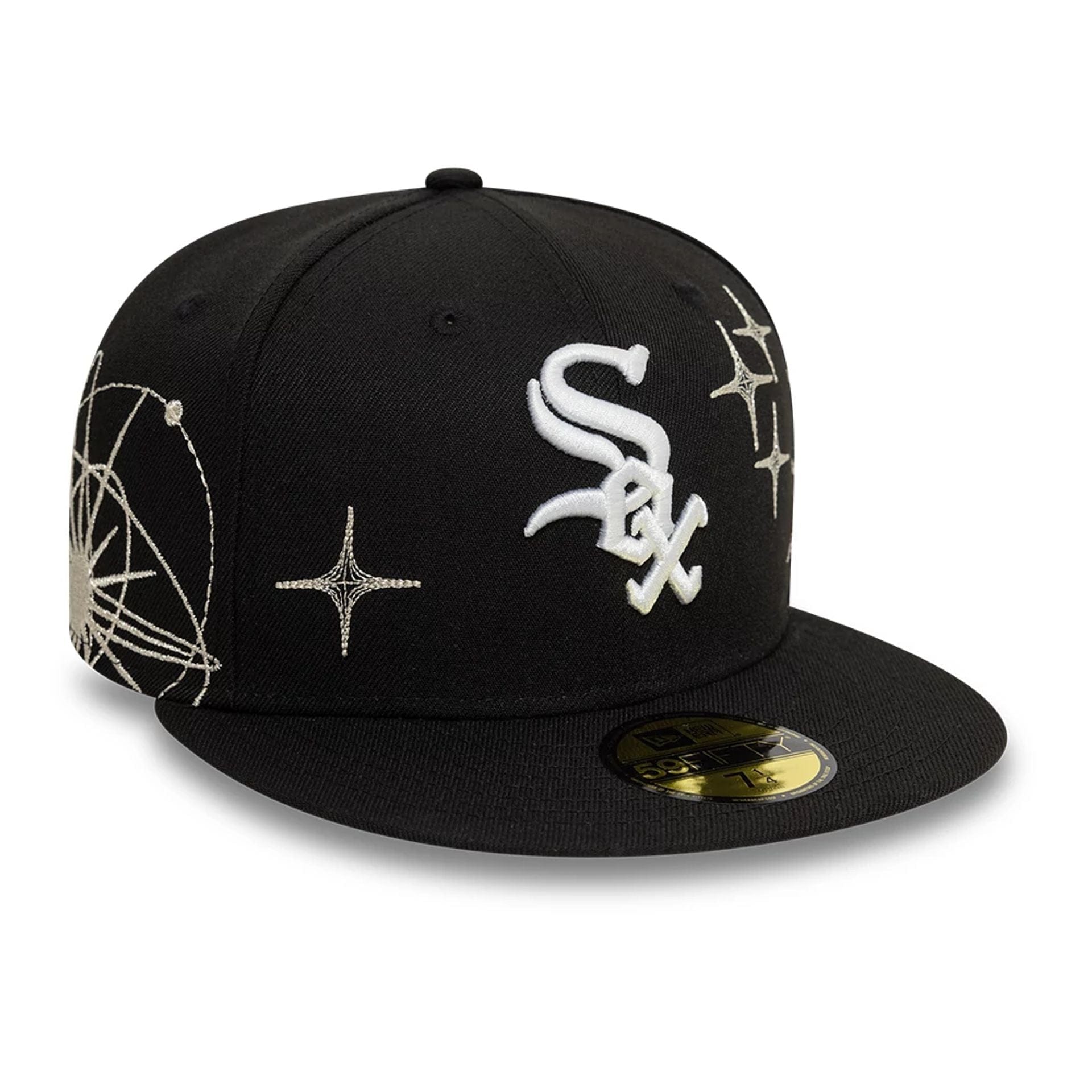 Chicago White Sox MLB Zodiac Black 59FIFTY Fitted Cap
