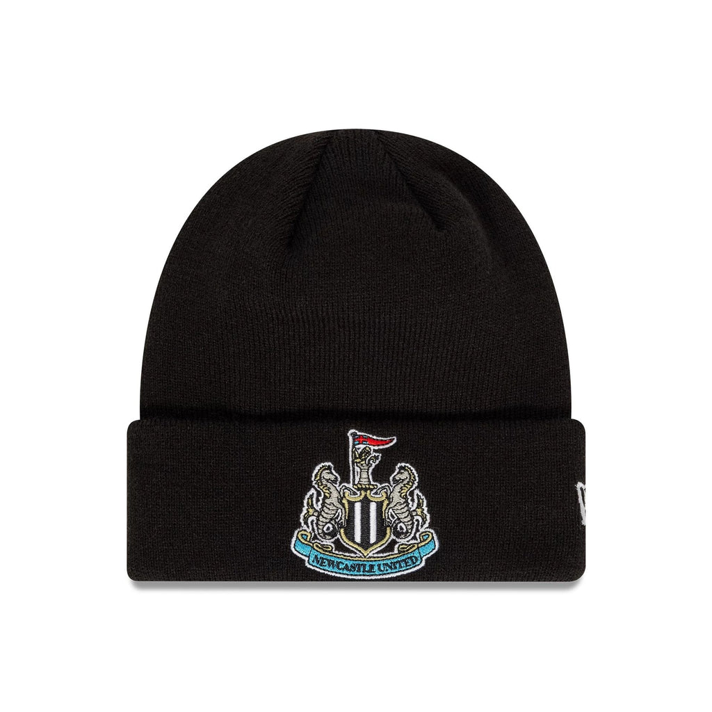 Newcastle United FC Youth Core Black Cuff Knit Beanie Hat