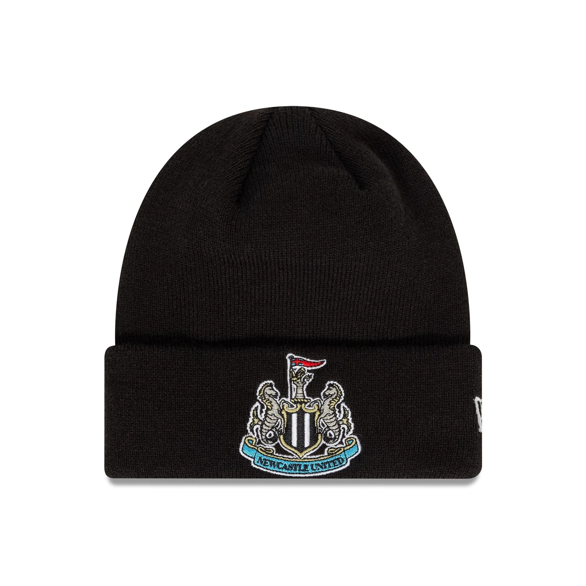 Newcastle United FC Youth Core Black Cuff Knit Beanie Hat