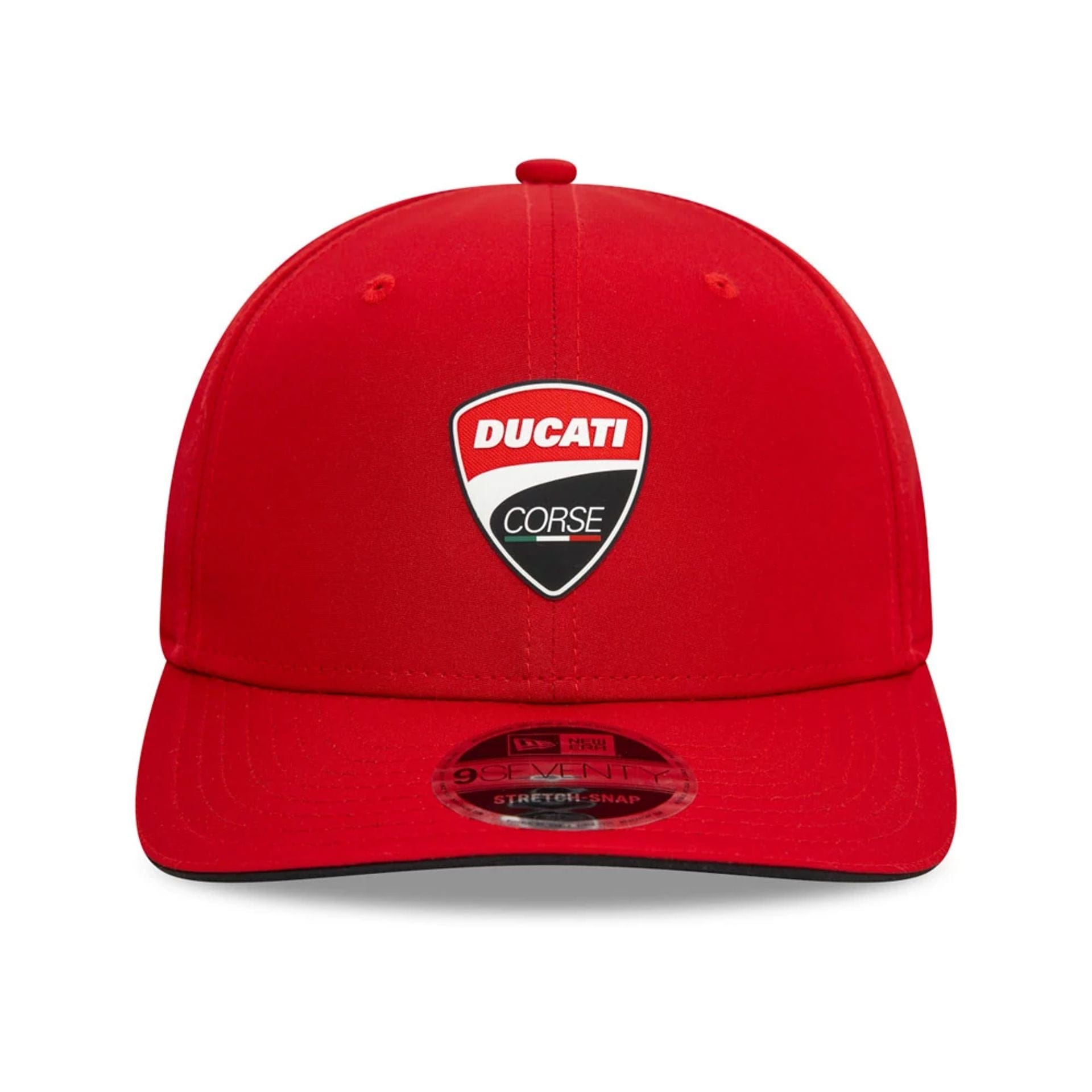 Ducati Motor Logo Core Red 9SEVENTY Stretch Snap Adjustable Cap