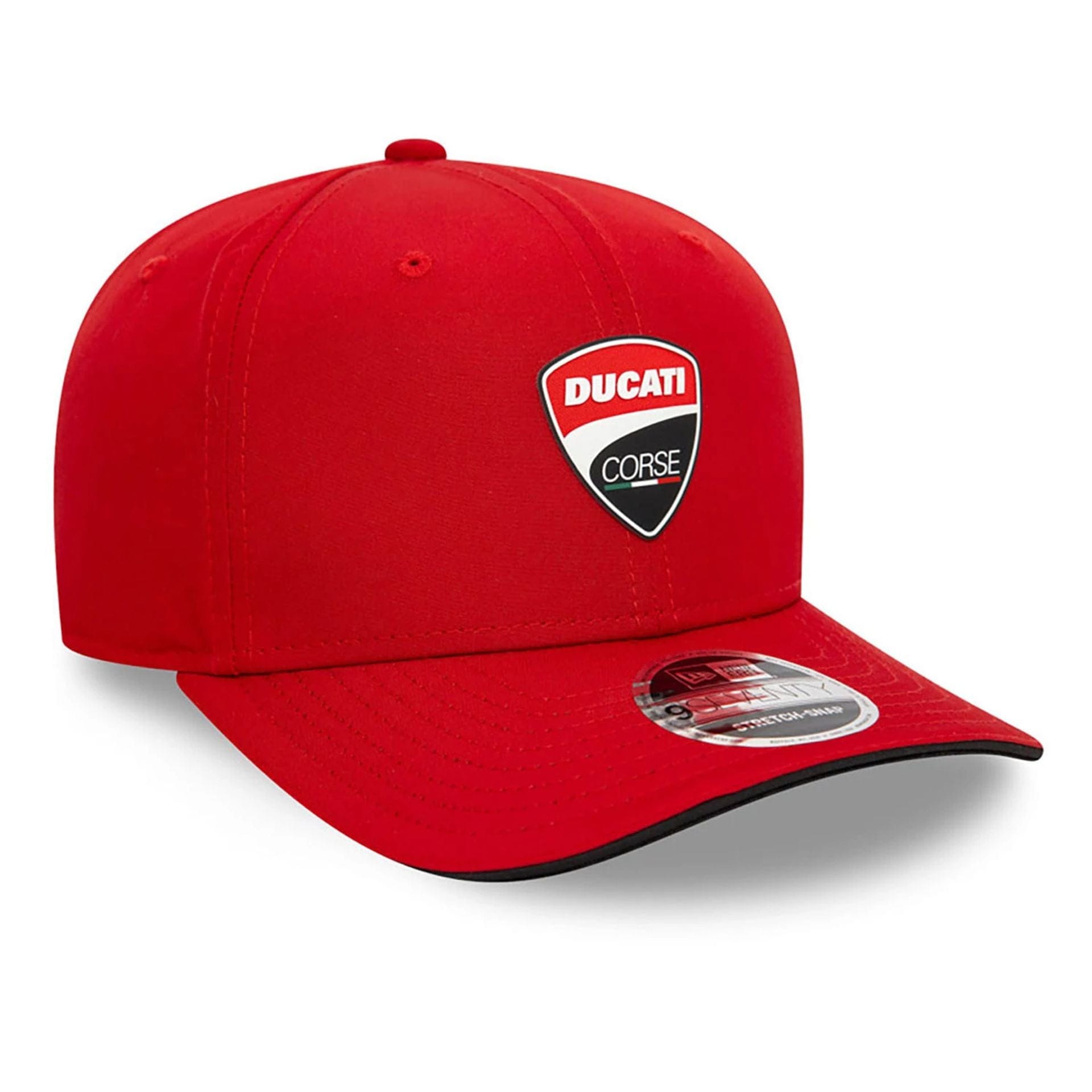 Ducati Motor Logo Core Red 9SEVENTY Stretch Snap Adjustable Cap