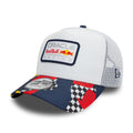 Red Bull Racing Abstract White 9FORTY A-Frame Trucker Adjustable Cap