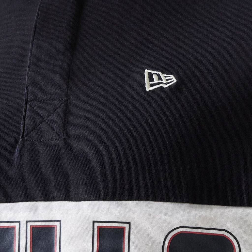 Chicago Bulls NBA Rugby Black Long Sleeve Polo