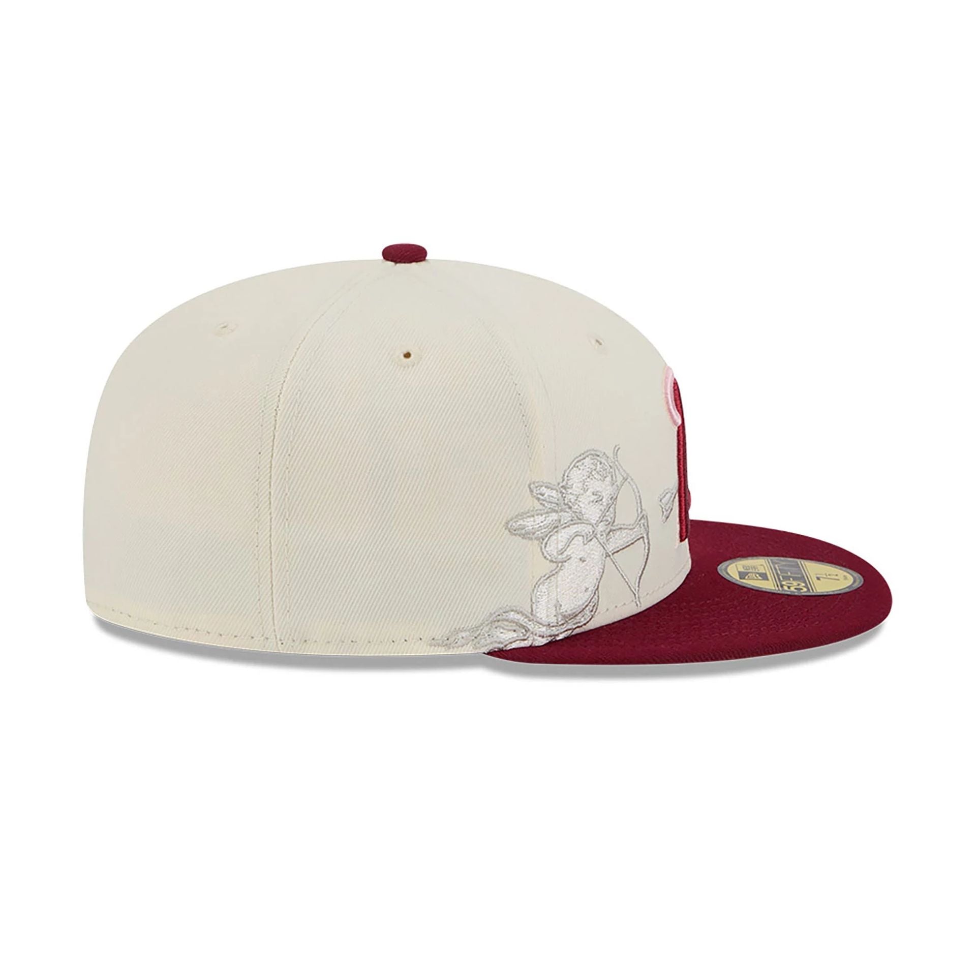 LA Angels Cherub Chrome White 59FIFTY Fitted Cap