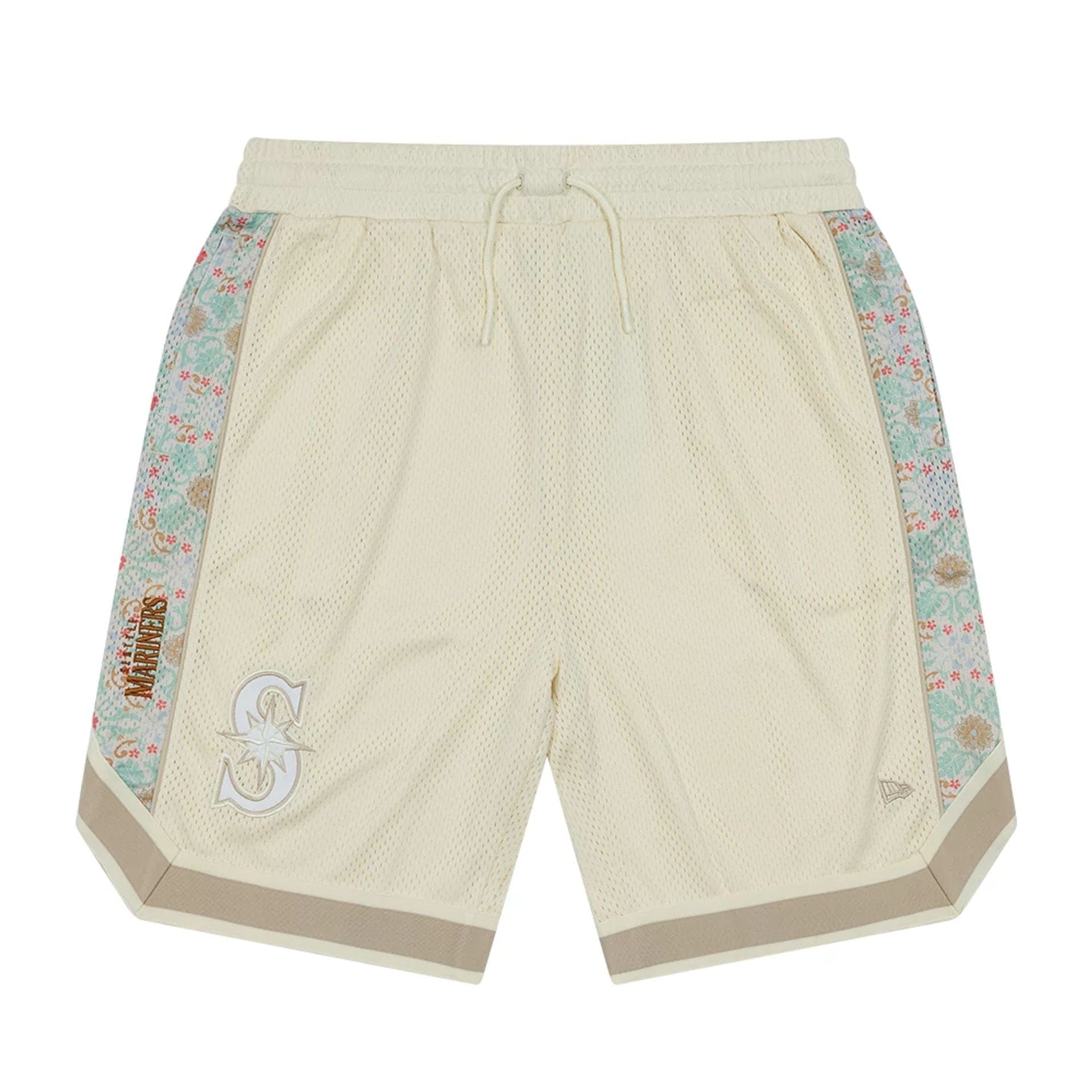 Seattle Mariners MLB Infill Open White Mesh Shorts