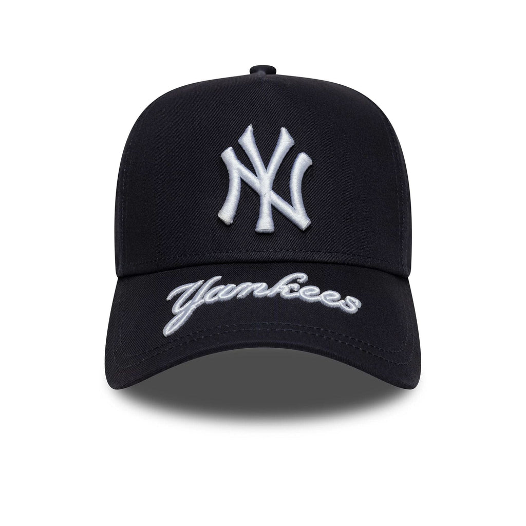 New York Yankees MLB Visor Hit Navy 9FORTY E-Frame Adjustable Cap