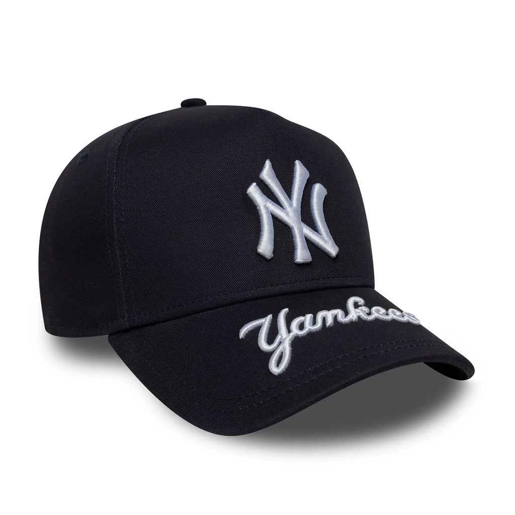 New York Yankees MLB Visor Hit Navy 9FORTY E-Frame Adjustable Cap