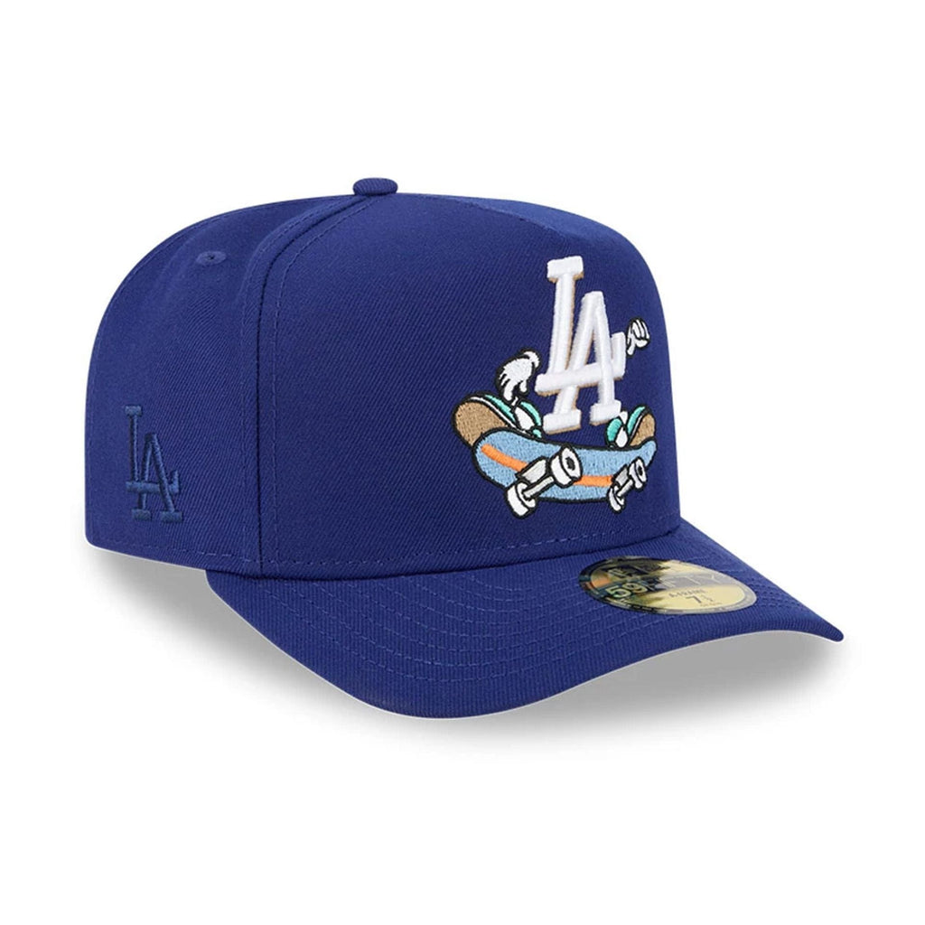LA Dodgers MLB Cartoon Dark Blue 59FIFTY A-Frame Fitted Cap