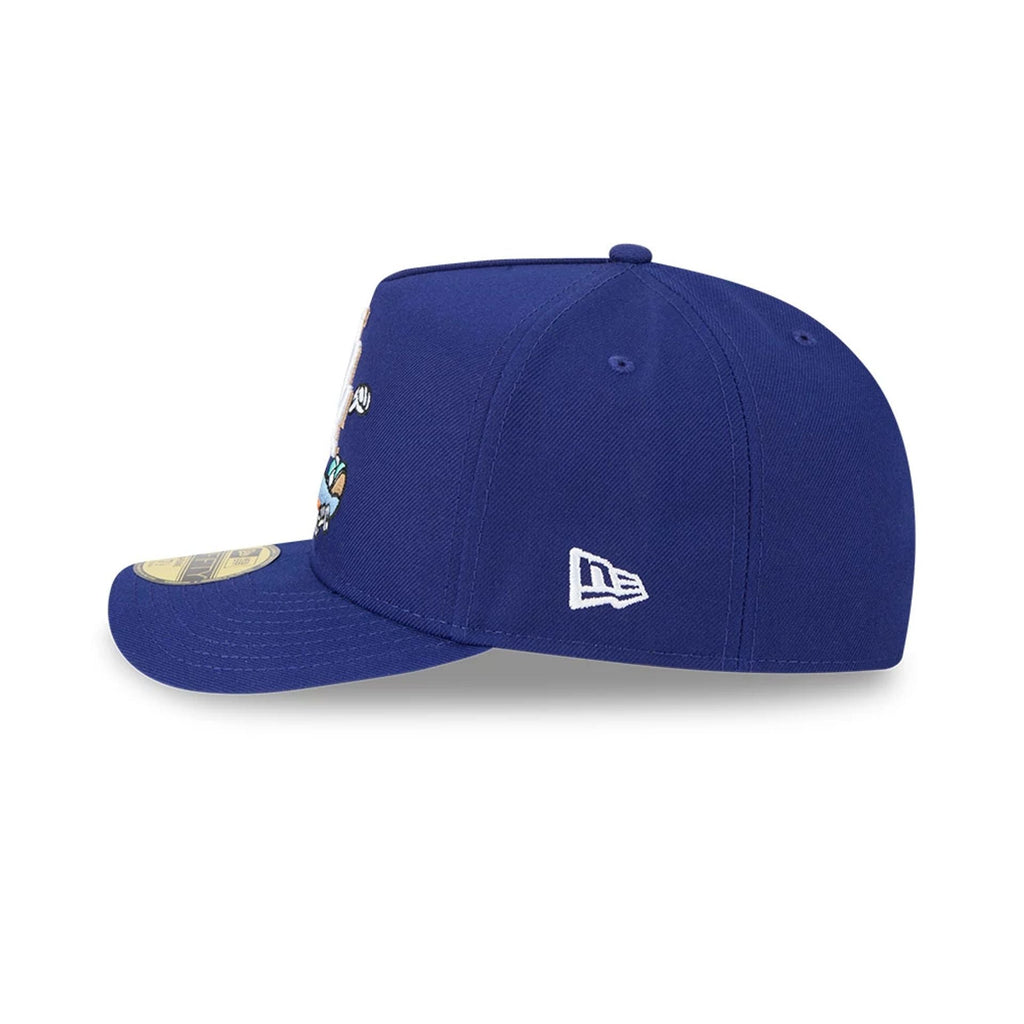 LA Dodgers MLB Cartoon Dark Blue 59FIFTY A-Frame Fitted Cap