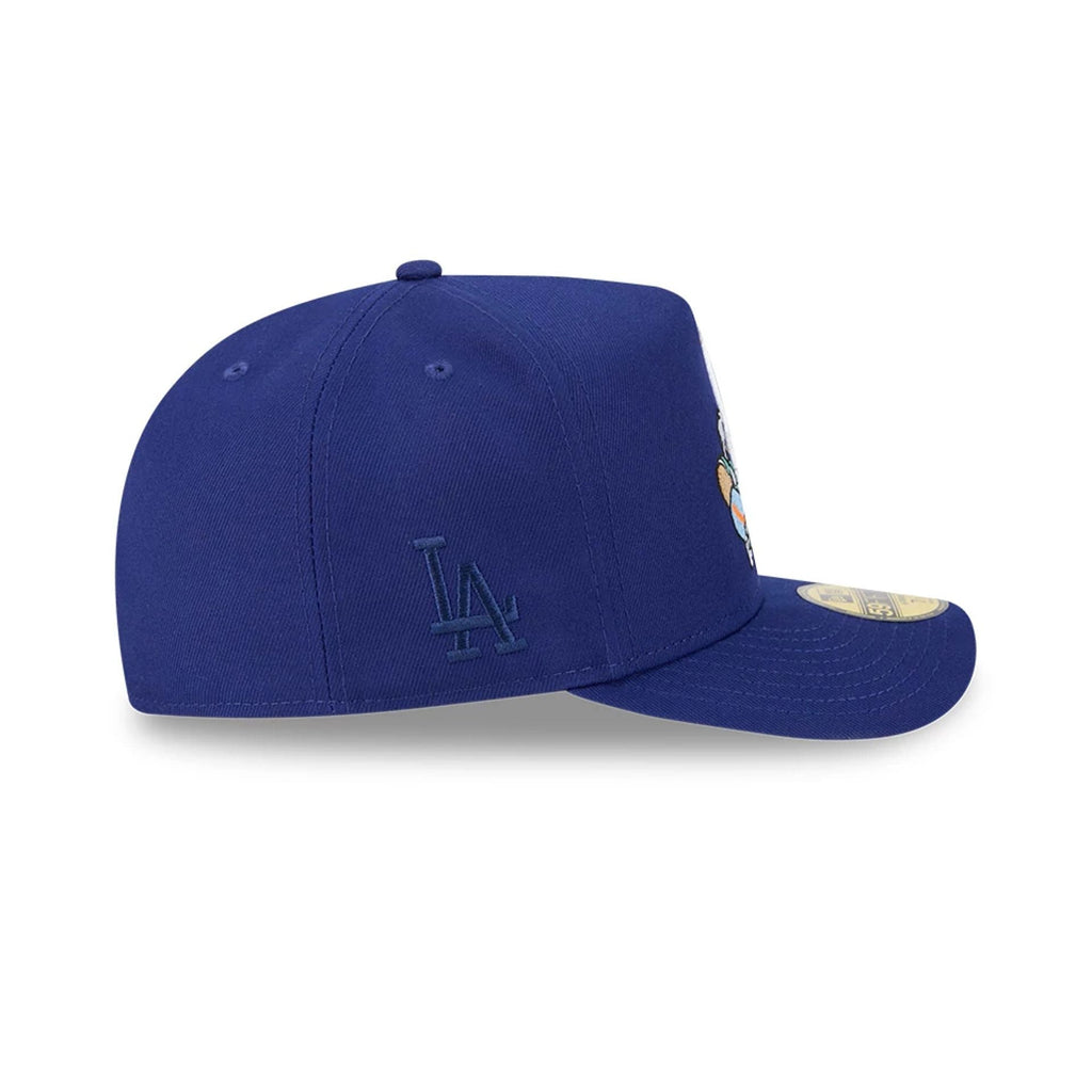 LA Dodgers MLB Cartoon Dark Blue 59FIFTY A-Frame Fitted Cap