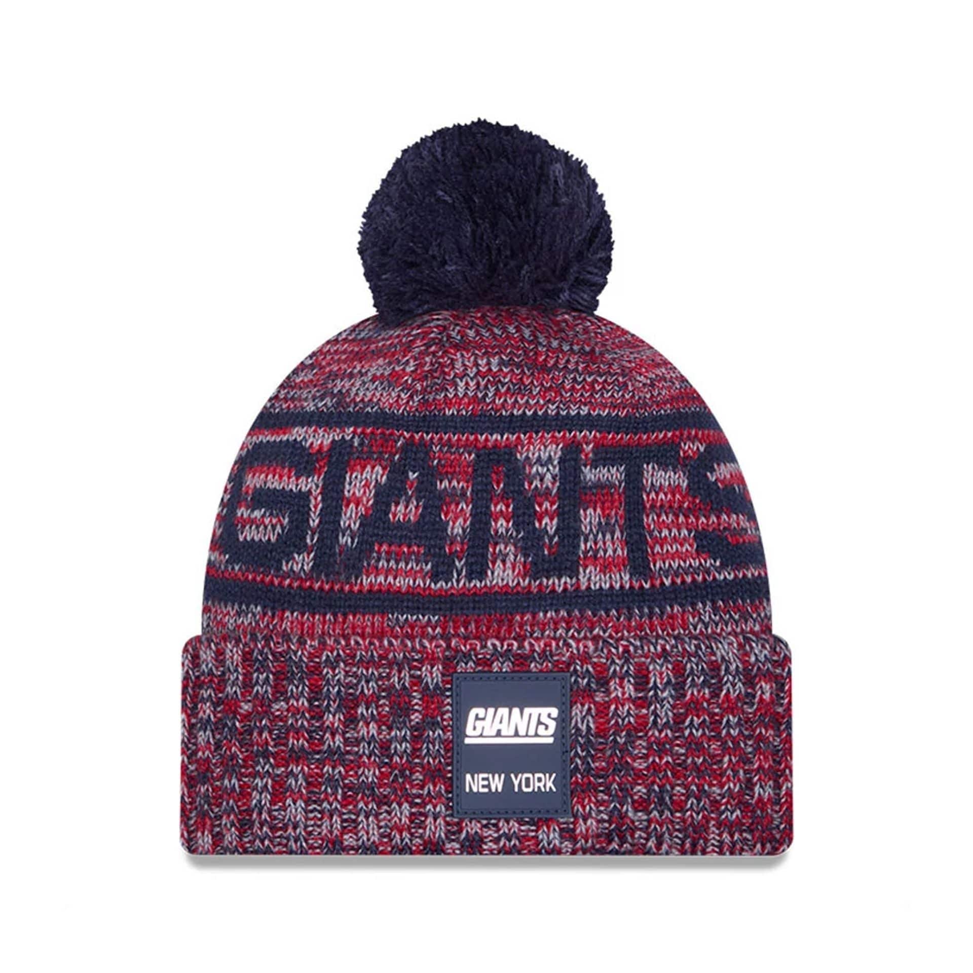 New York Giants NFL Sideline Dark Blue Sport Knit Beanie Hat