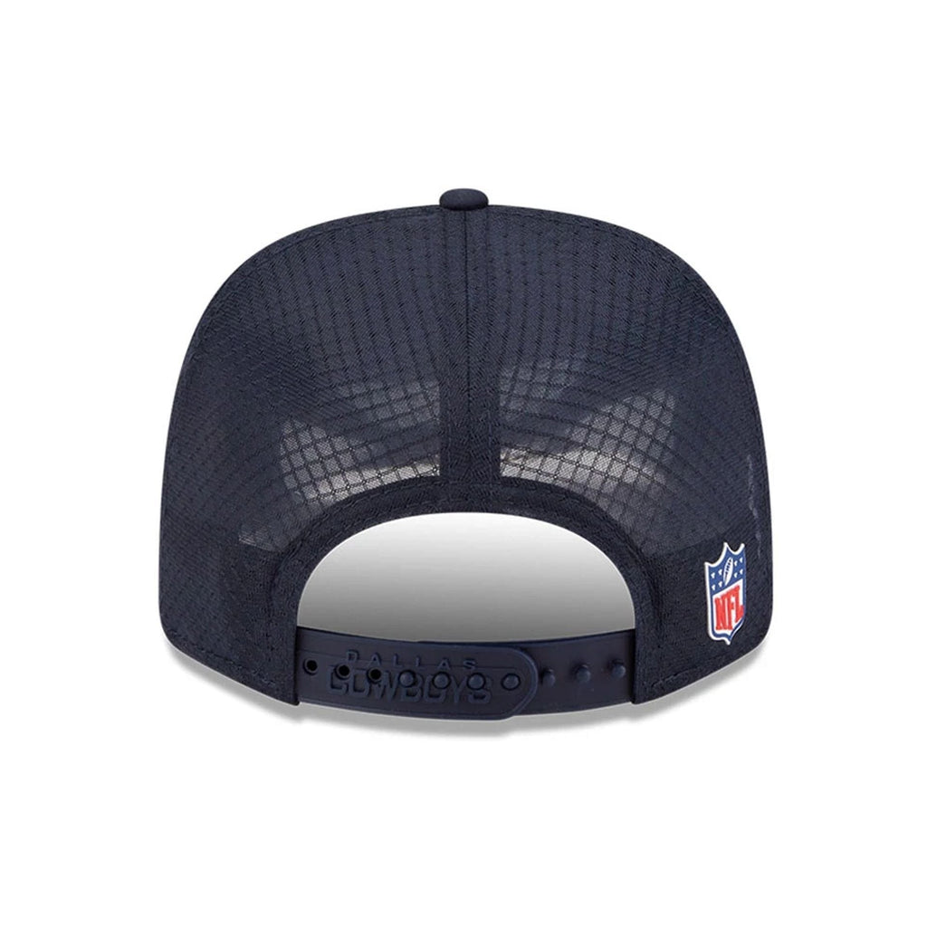 Dallas Cowboys NFL Sideline 2025 Dark Blue 9SEVENTY Trucker Stretch Snap Adjustable Cap